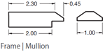 3 Pass - A731 mullion profile